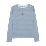 Coco Blanc Light Blue Striped Tee