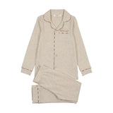 Coco Blanc Heathered Oat Grandpa Pajama