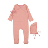 Coco Blanc Pink Wrap Footie