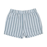 Coco Blanc Pale Blue Striped Shorts