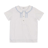 Coco Blanc White Stitched Shirt