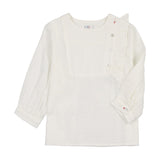 Coco Blanc White Ruffle Blouse