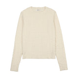 Coco Blanc Cream Cabled Sweater