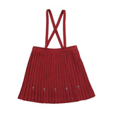 Coco Blanc Red Pleated Jumper