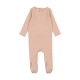 Lilette Shell PInk Cotton Word Footie