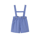 Nou Nelle Blue Checkered Overalls