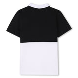 DKNY Black/White Polo T-Shirt