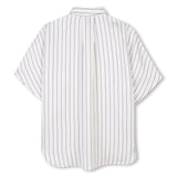 DKNY White Button Down Stripe Shirt