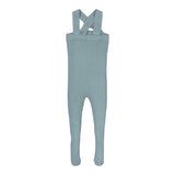 Ely's & Co Blue Bubble Knit Ribbed Overalls