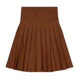 Teela Taupe Pleated Skirt