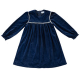 Klai Navy Velvet Dress