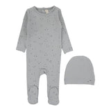 Lilette Powder Blue Bird Footie Set