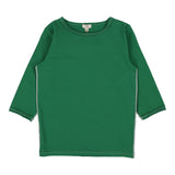 Lil Legs Green Basic Three Quarter Sleeve Tee