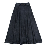 Luna Mae Black Denim Amy Skirt