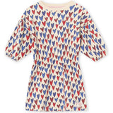 A Monday In Copenhagen Heart Print Nanna Dress