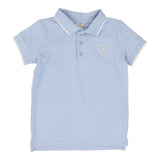 Lil Legs Light Blue Logo Polo