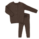 Crew Cocoa Rib Knit Set With Hat