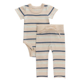 Kipp Celery Stripe Knit Set