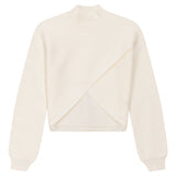 Gem Cream Arm Wrap Turtleneck