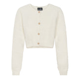 Gem Cream Furry Cardigan