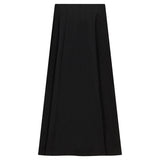 Gem Black Ponte Flared Skirt