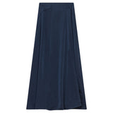 Gem French Navy Flared Skirt