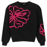 Gem Black/Fuchsia Flower Sweatshirt