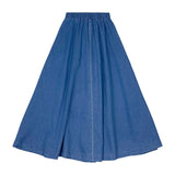 Teela Dark Denim Maxi Circle Skirt