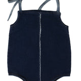 Crew Blue Denim Two-Tone Romper