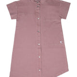 Crew Pink Utility Shirt Dress