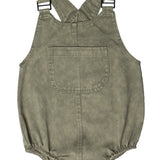 Crew Vintage Green Jean Wash Romper