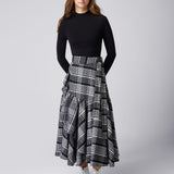 Elle Oh Elle Black Plaid Lillian Skirt