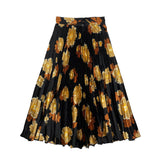 Zaikamoya Brown Flower Klara Skirt