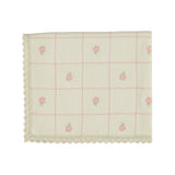 Bebe Organic Mauve Pink Jacquard Rosie Blanket