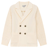 Mann Cream Cable Sleeve Jaden Blazer