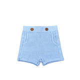 Sweet Threads Soft Light Blue Ace Knit Shorts