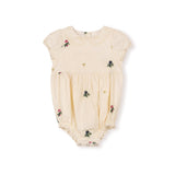 One Child Cream Embroidered Alveron Romper