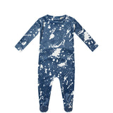 Crew Blue Tie Dye Footie