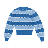 Luna True Blue Gia Zigzag Sweater