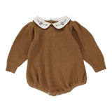 Analogie Camel Girls Knit Romper