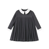 Nou Nelle Grey Pleated Dress