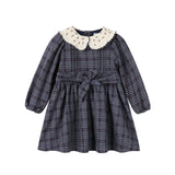 Nou Nelle Plaid Collar Dress