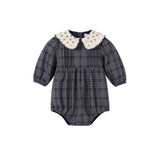 Nou Nelle Plaid Collar Romper