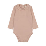 Mema Knits Dusty Pink Collar Onesie