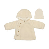 Mema Knits Cream Sherpa Jacket