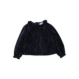 Tocoto Vintage Navy Velvet Top