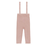 Ely's & Co Mauve Bubble Knit Ribbed Overalls