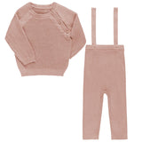 Ely's & Co Pink Moss Knit Toddler Set