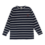 Lil Legs Navy/Cream Stripe The Basic Tee