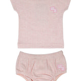 Crew Pink Rib Cotton Set